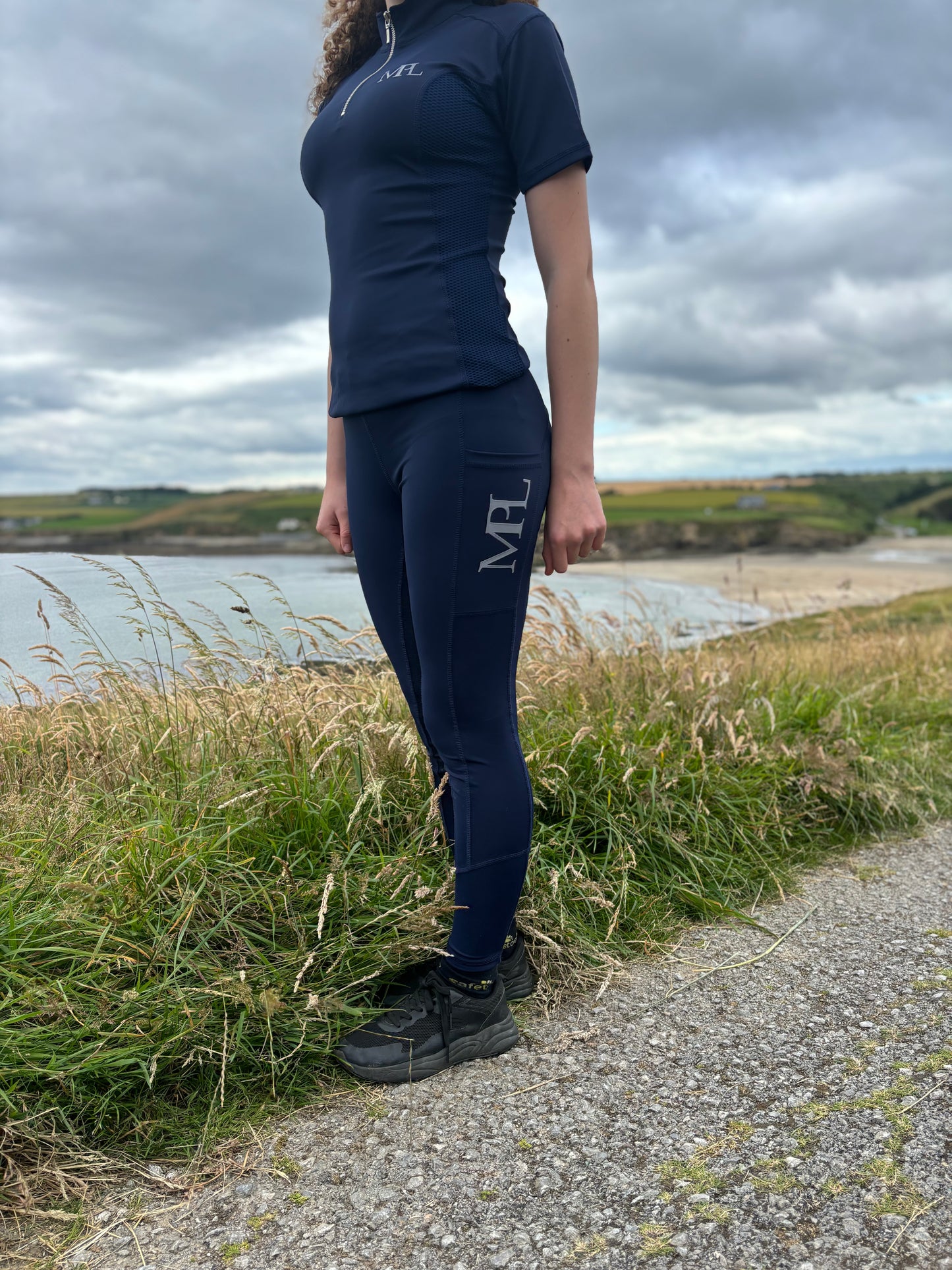 MPL Navy All-in-One Riding Leggings