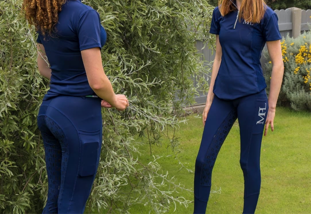 MPL Navy All-in-One Riding Leggings