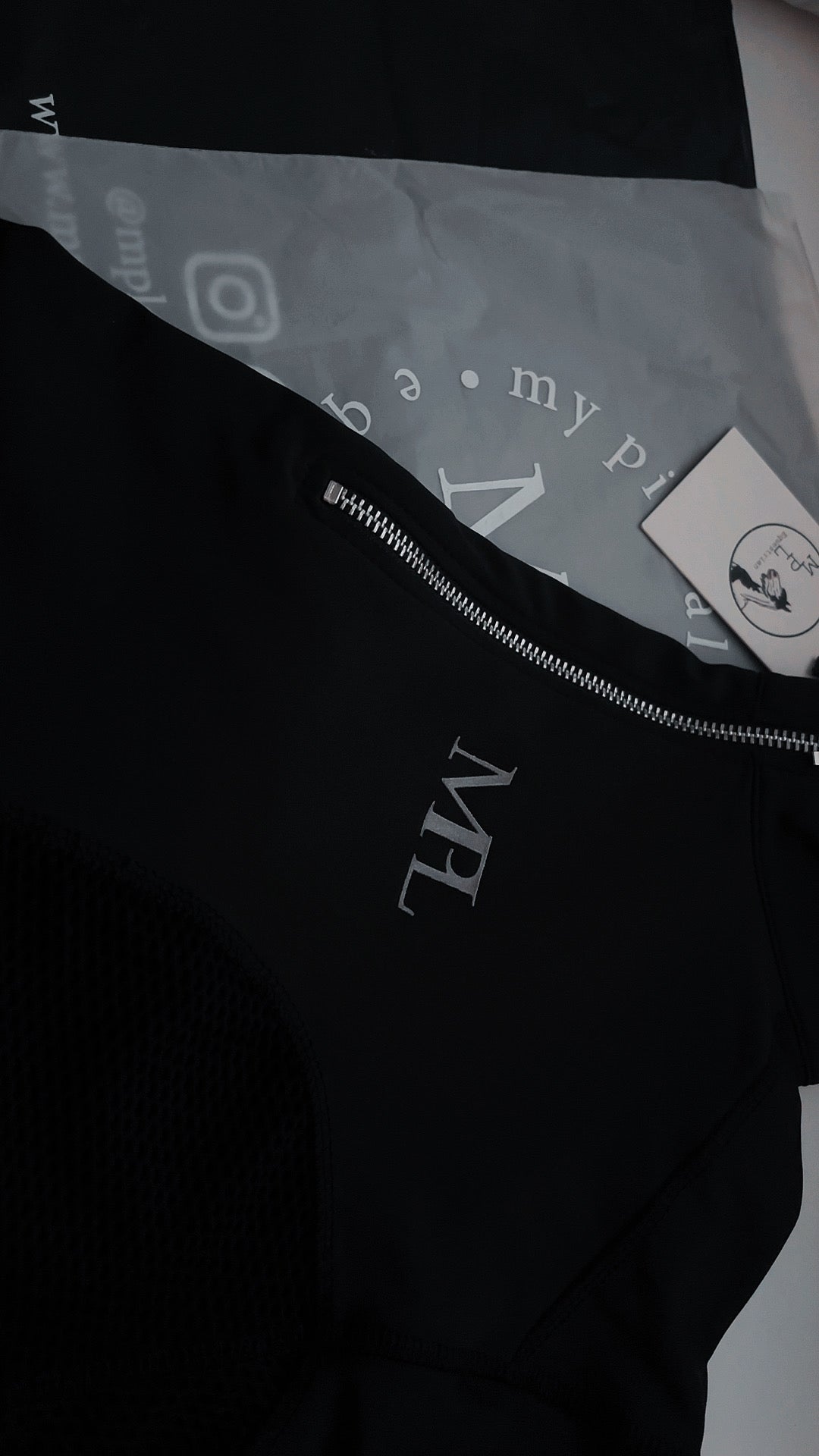 LIMITED EDITION-MPL Black short sleeved air tech Baselayer