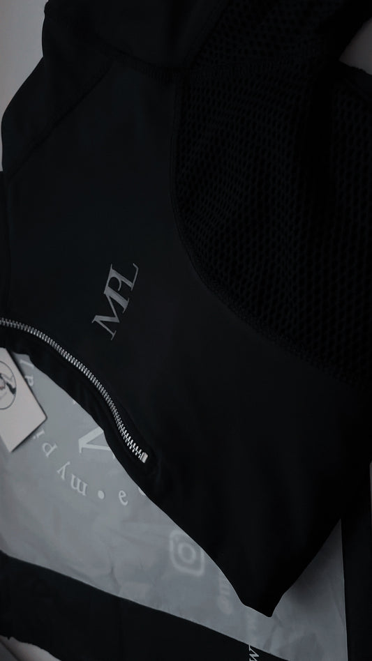 LIMITED EDITION-MPL Black short sleeved air tech Baselayer