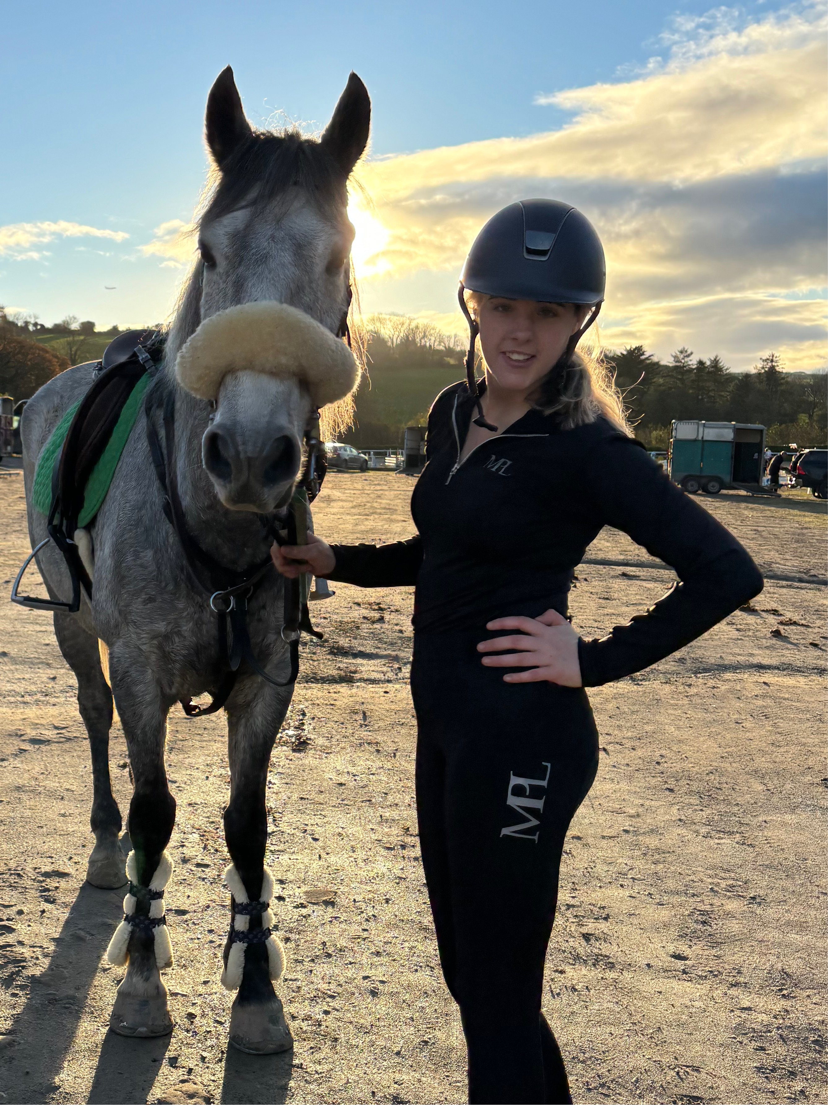 MPL BLACK All-in-One Black Riding Leggings
