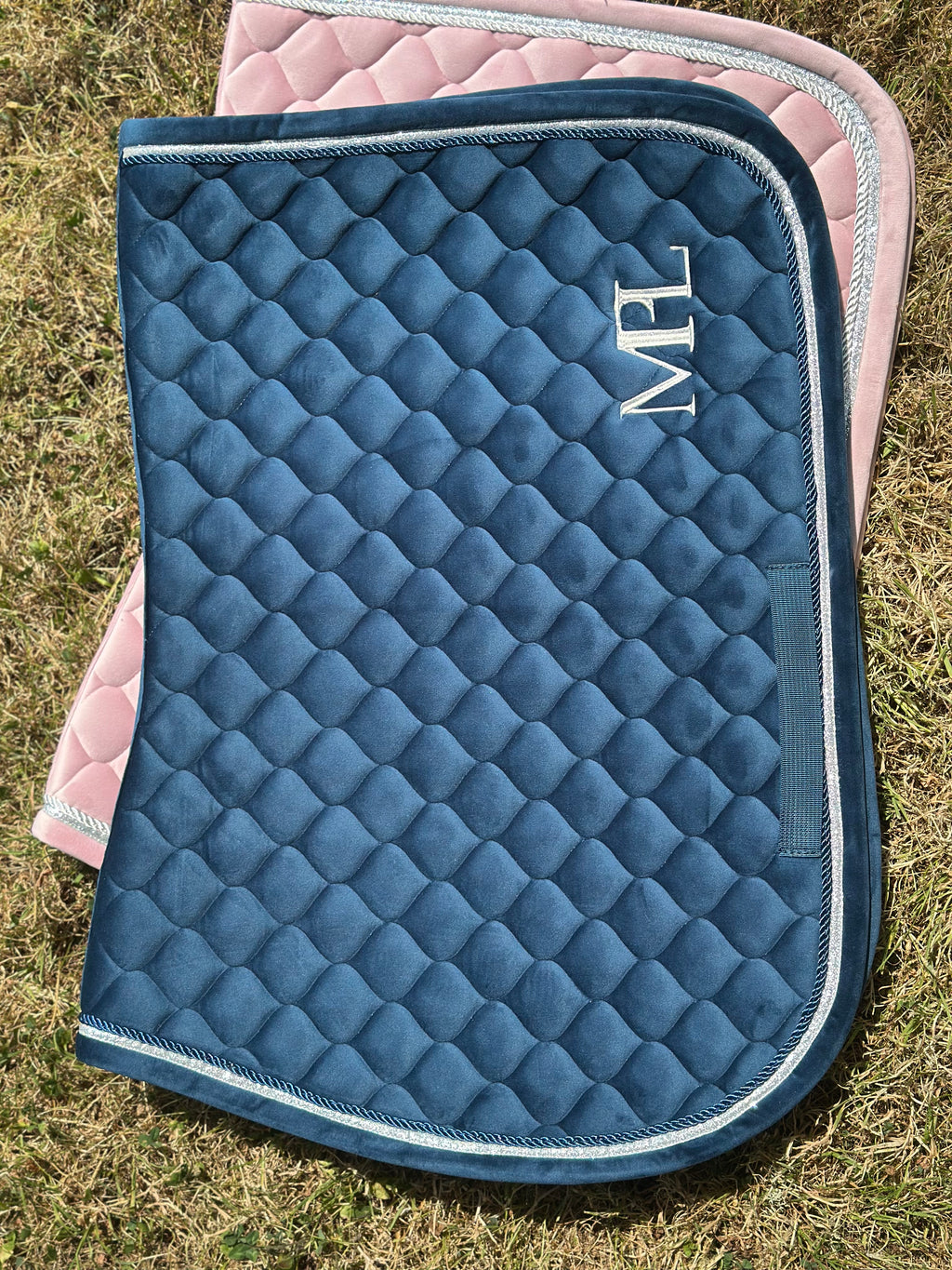 MPL Velvet Luxe Navy Saddle pad