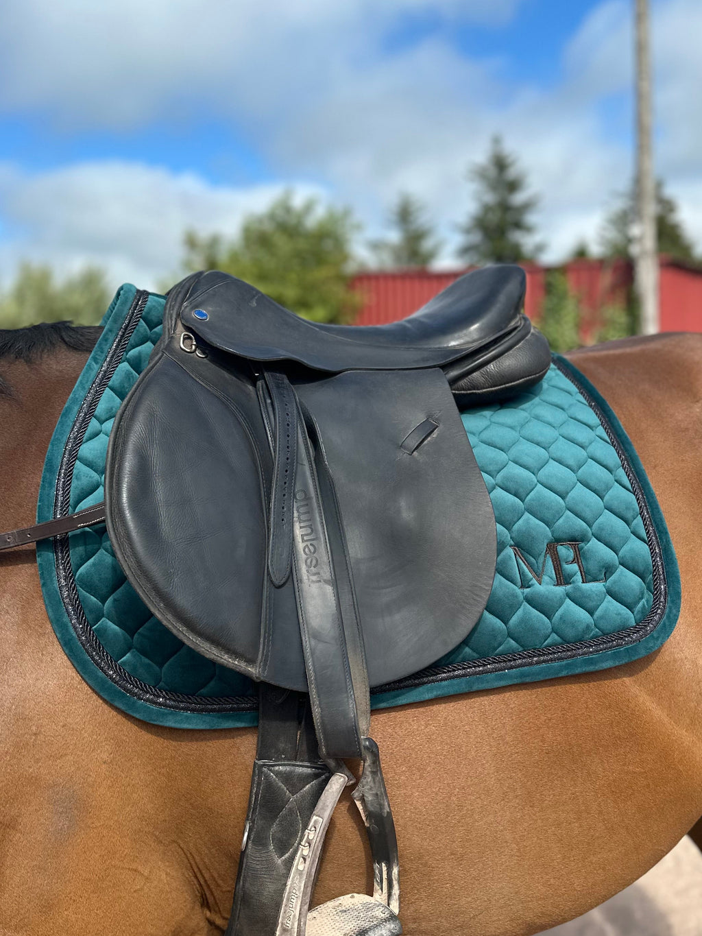MPL Velvet Luxe Ivy Saddle pad