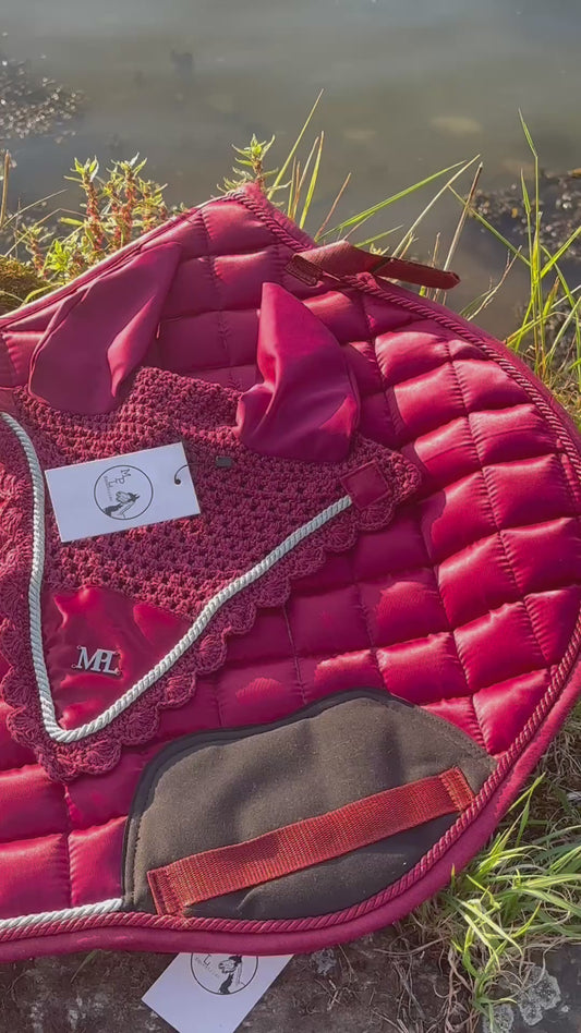 MPL’s Satin Luxe CRIMSON Saddle pads